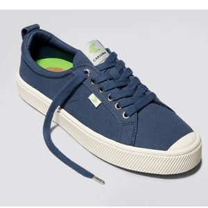 NEW Cariuma OCA Low Shadow Blue Canvas Sneaker